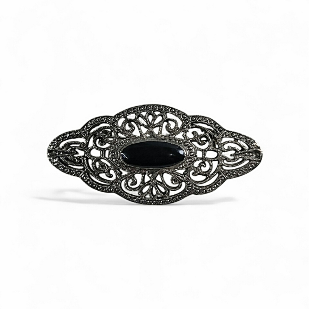 Vintage Victorian Look Style Filagree Brooch